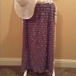 Gray Ruffle skirt